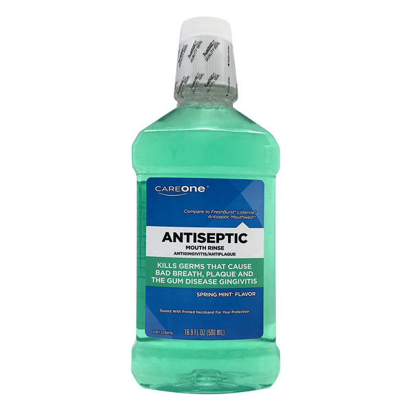 CareOne Antiseptic Spring Mint Mouth Rinse