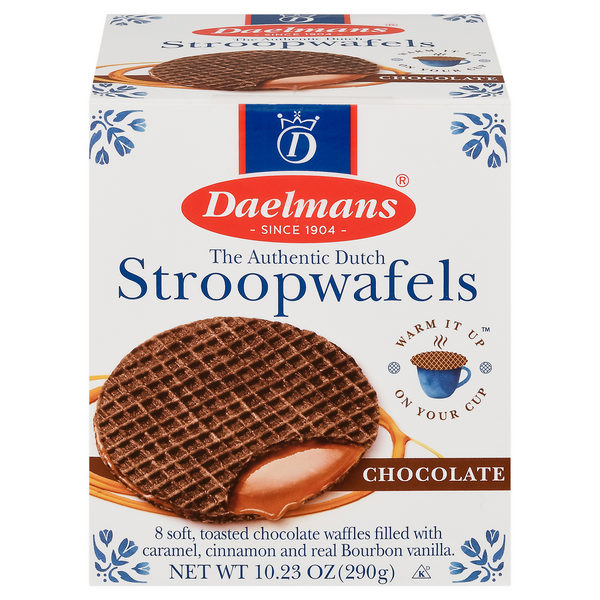 Daelmans Stroopwafels Chocolate Dutch Waffle Cookies - 8 ct