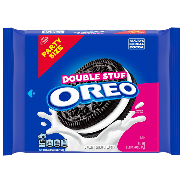 OREO Double Stuf Chocolate Sandwich Cookies Party Size