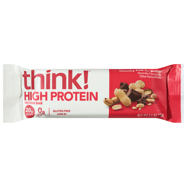 think! Gluten Free Chunky Peanut Butter 20g High Protein Bar
