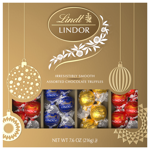 Save on Lindt Lindor Assorted Chocolate Truffles Christmas Candy Order Online Delivery MARTIN S