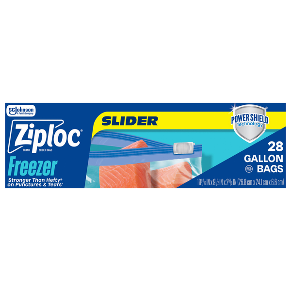 Ziploc Slider Gallon Freezer Bags