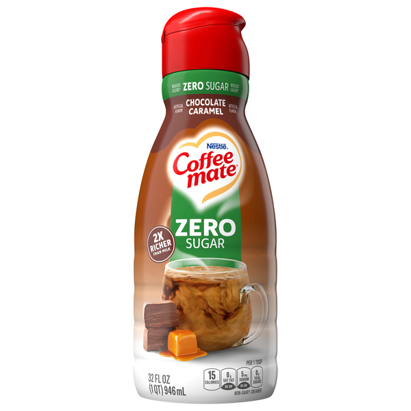 Coffee mate Zero Sugar Chocolate Caramel Flavored Coffee Creamer