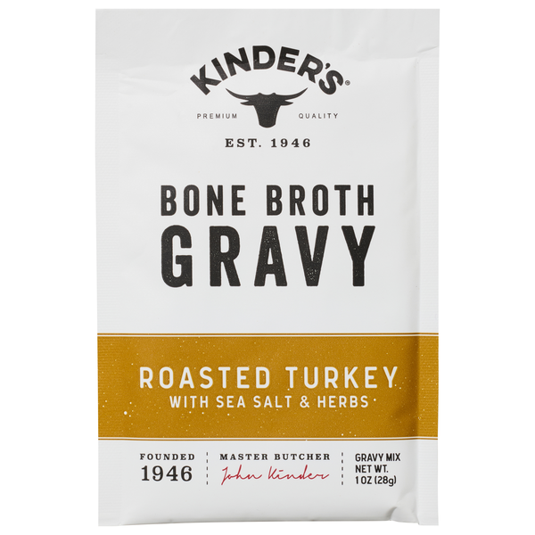Kinder's Roasted Turkey Bone Broth Gravy with Sea Salt & Herbs Packet