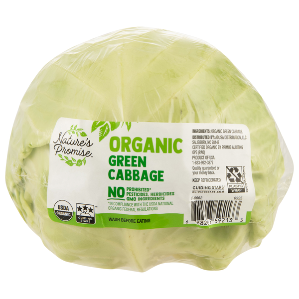 Nature's Promise Organic Green Cabbage