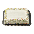 Stop & Shop Bakery Quarter Yellow Sheet Cake with White Buttercream Icing