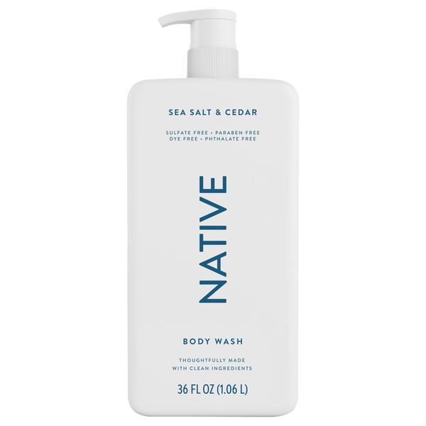 Native Sea Salt & Cedar Body Wash