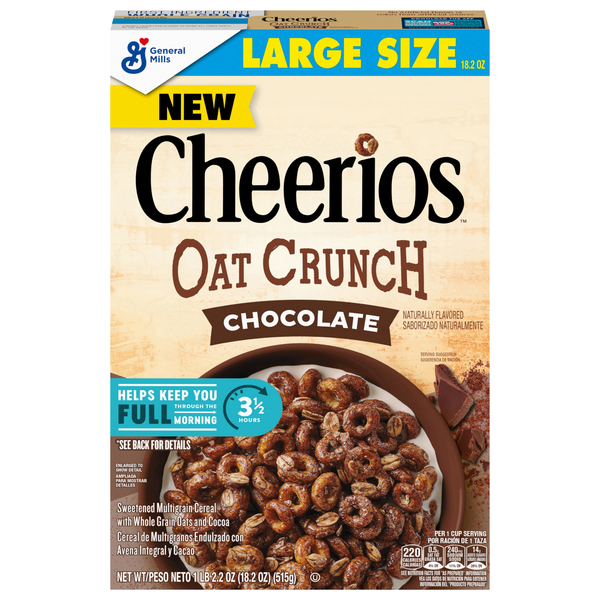 Cheerios Chocolate Oat Crunch Cereal Large Size