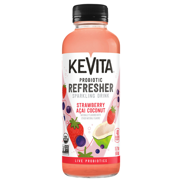 Save on KeVita Probiotic Refresher Strawberry Acai Coconut Sparkling