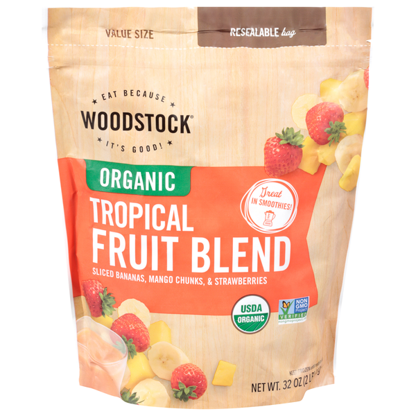Woodstock Organic Tropical Fruit Blend Value Size Frozen