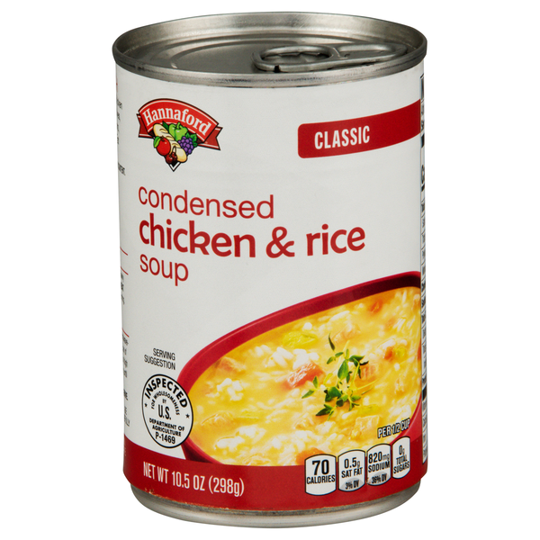 Hannaford Condensed Classic Chicken & Rice Soup