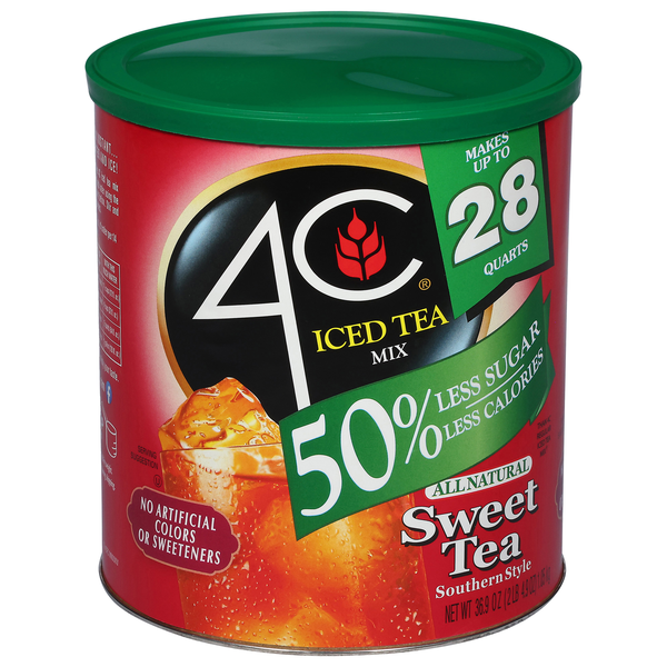 4C Less Sugar Southern Style Sweet Iced Tea Drink Mix