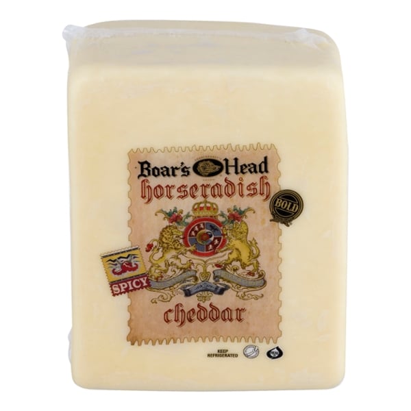 Boar's Head Deli Bold Horseradish White Cheddar Cheese (Regular Sliced)