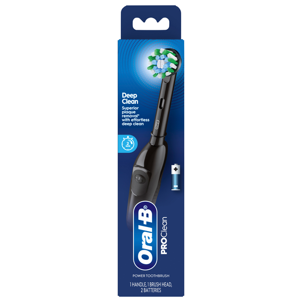 Oral-B ProClean Deep Clean Battery Powered Toothbrush Black
