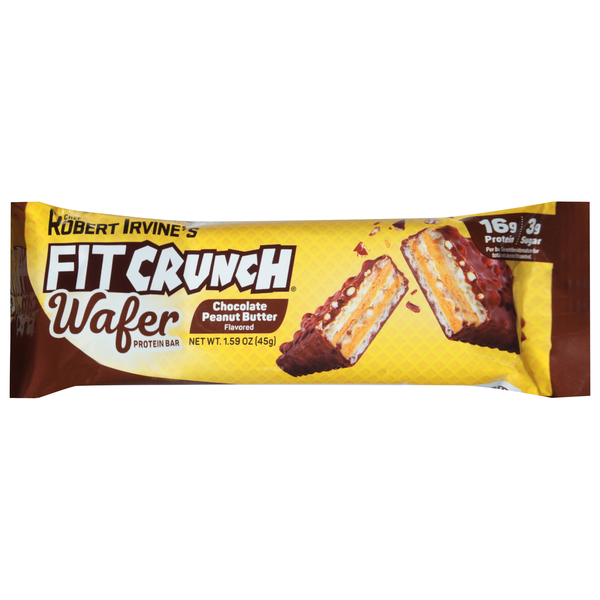 FITCRUNCH Chocolate Peanut Butter Wafer Protein Bar