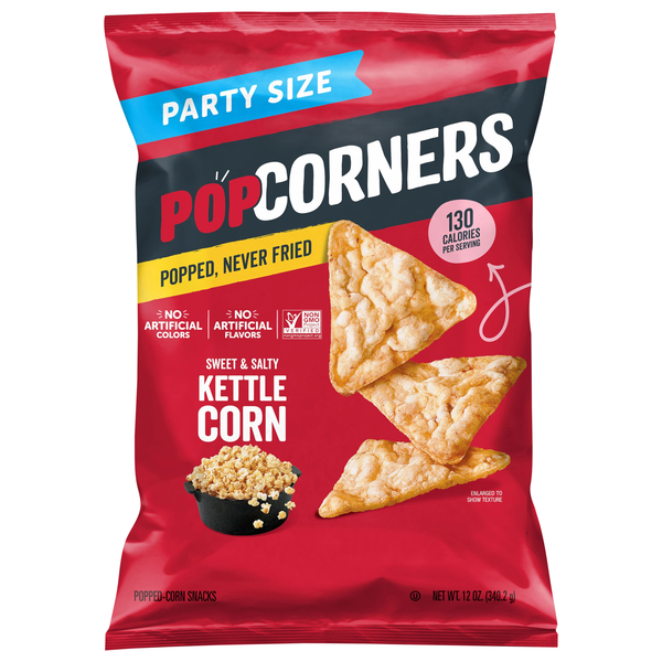 PopCorners Sweet & Salty Kettle Corn Popped Corn Snack Party Size