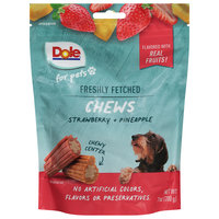 Dole for Pets Freshly Fetched Strawberry + Pineapple Chews Dog Treats