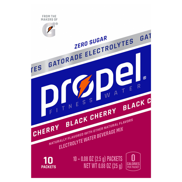 Propel Zero Sugar Black Cherry Electrolyte Water Beverage Powder Mix 10 ct