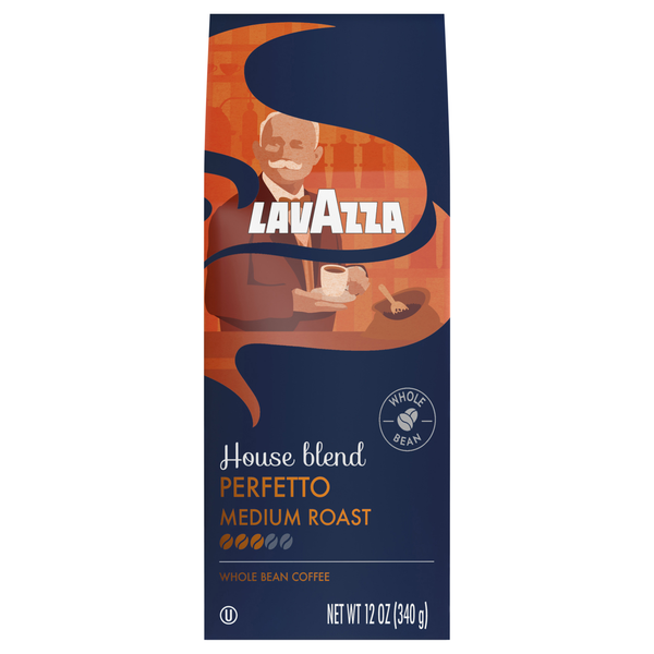 LavAzza Perfetto Dark Roast Whole Bean Coffee