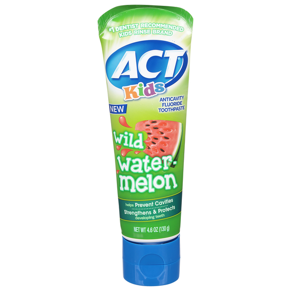 Save on ACT Kids Fluoride Toothpaste Wild Watermelon Order Online