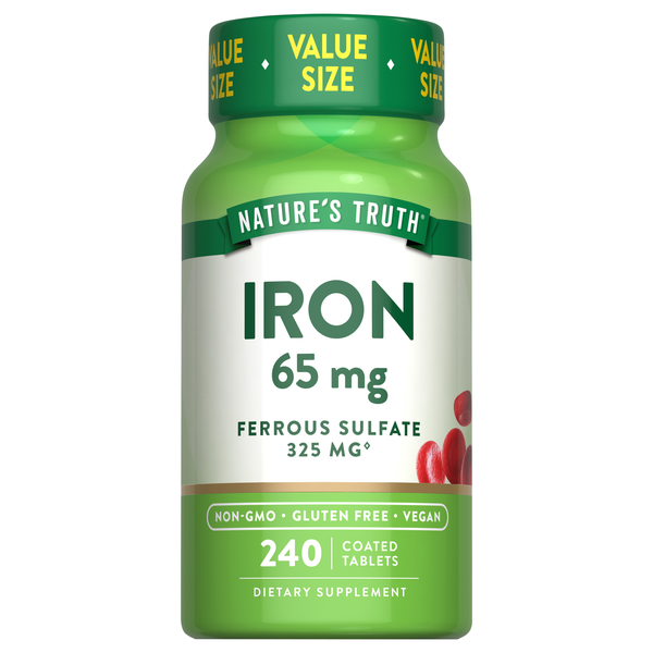 Nature's Truth Iron 65 mg Coated Tablets