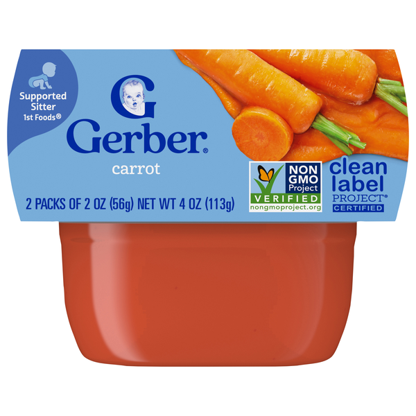 Gerber Natural 1st Baby Food Carrot - 2 ct