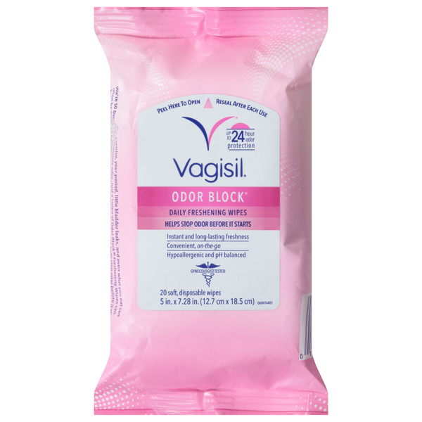 Vagisil Odor Block Daily Freshening Wipes