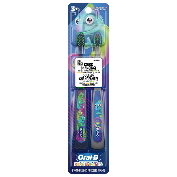Oral-B Kid's Color Changing Extra Soft Toothbrushes