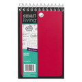Smart Living Memo Book Narrow Ruled 3x5 Inch - 70 Sheets Red