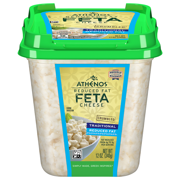 Athenos Tradtional Reduced Fat Feta Cheese Crumbled