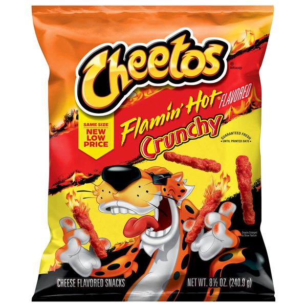 Cheetos Crunchy Flamin' Hot Cheese Flavored Snacks
