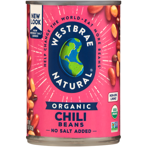 Westbrae Natural Organic No Salt Added Chili Beans
