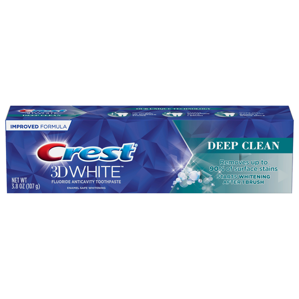 Save on Crest 3D White Fluoride Anticavity Toothpaste Deep Clean Order