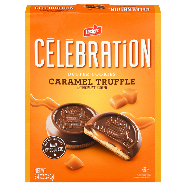 Save on Leclerc Celebration Butter Cookies Caramel Truffle Order Online