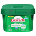 Cascade Complete Dawn Fresh Scent Dishwasher Detergent ActionPacs - 43 ct