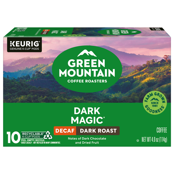 Green Mountain Dark Magic Decaf Dark Roast K-Cup Coffee Pods