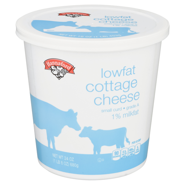 Hannaford 1% Low Fat Small Curd Cottage Cheese