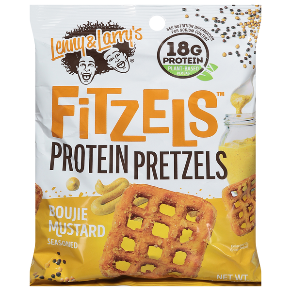 Lenny & Larry's Fitzels Boujie Mustard Seasoned Protein Pretzels