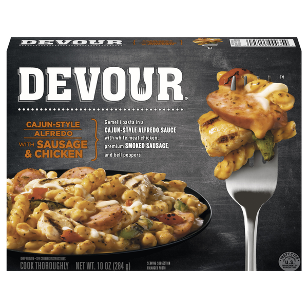 DEVOUR Cajun-Style Alfredo with Sausage & Chicken Frozen Meal