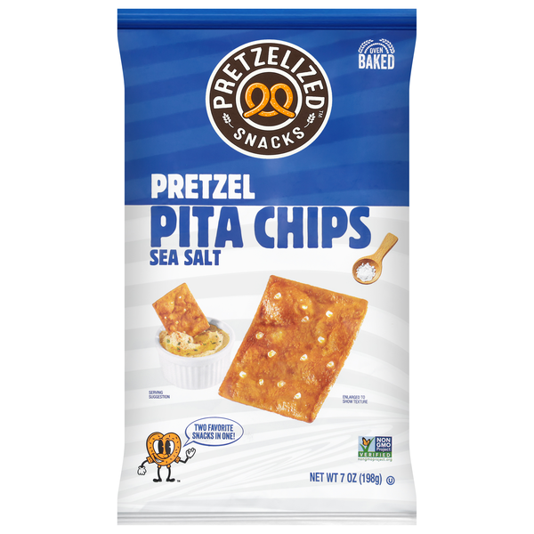 Pretzelized Snacks Pretzel Sea Salt Pita Chips