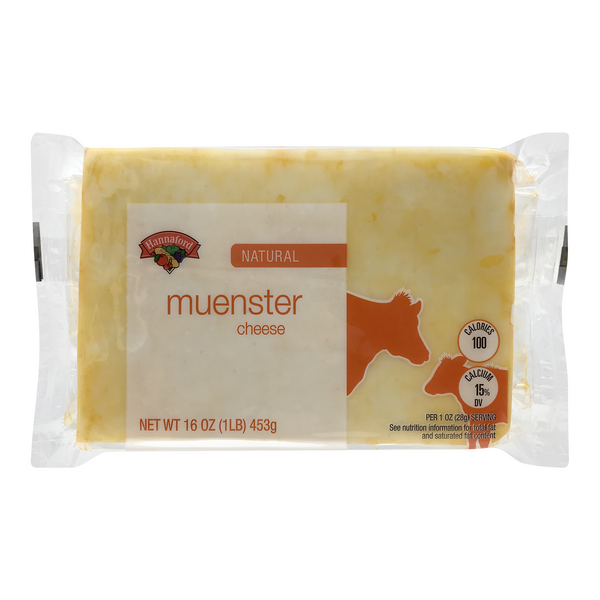 Hannaford Natural Muenster Cheese Block