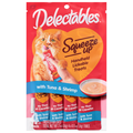 Delectables Squeeze Up Tuna & Shrimp Lickable Cat Treat - 4 ct