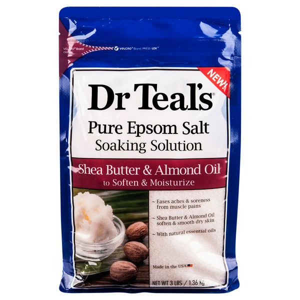 Dr. Teal's Pure Epsom Salt Soaking Solution Shea Butter & Almond Oil
