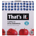 That's It Gluten Free No Sugar Added 1 Apple + 20 Blueberries Bars - 5 ct