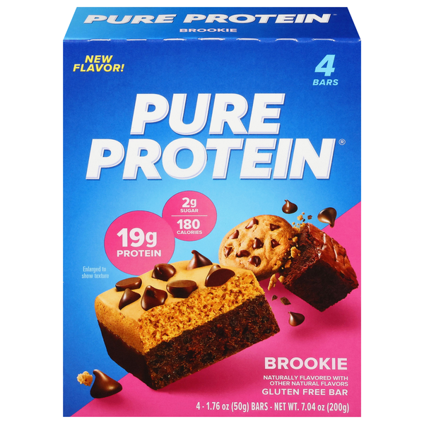 Pure Protein Gluten Free Brookie Bars - 4 ct