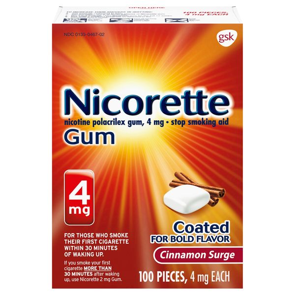 Nicorette Cinnamon Surge 4mg Gum