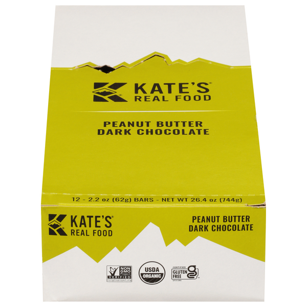 Save on Kate's Real Food Energy Grizzly Bar Peanut Butter Dark