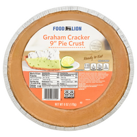 Food Lion Pie Crust Graham Cracker Regular 9 Inch