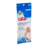 Mr. Clean Gloves Vinyl Latex Free Disposable One Size Fits All