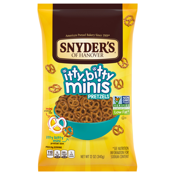 Save on Snyder's of Hanover Itty Bitty Minis Pretzels Fat Free Order